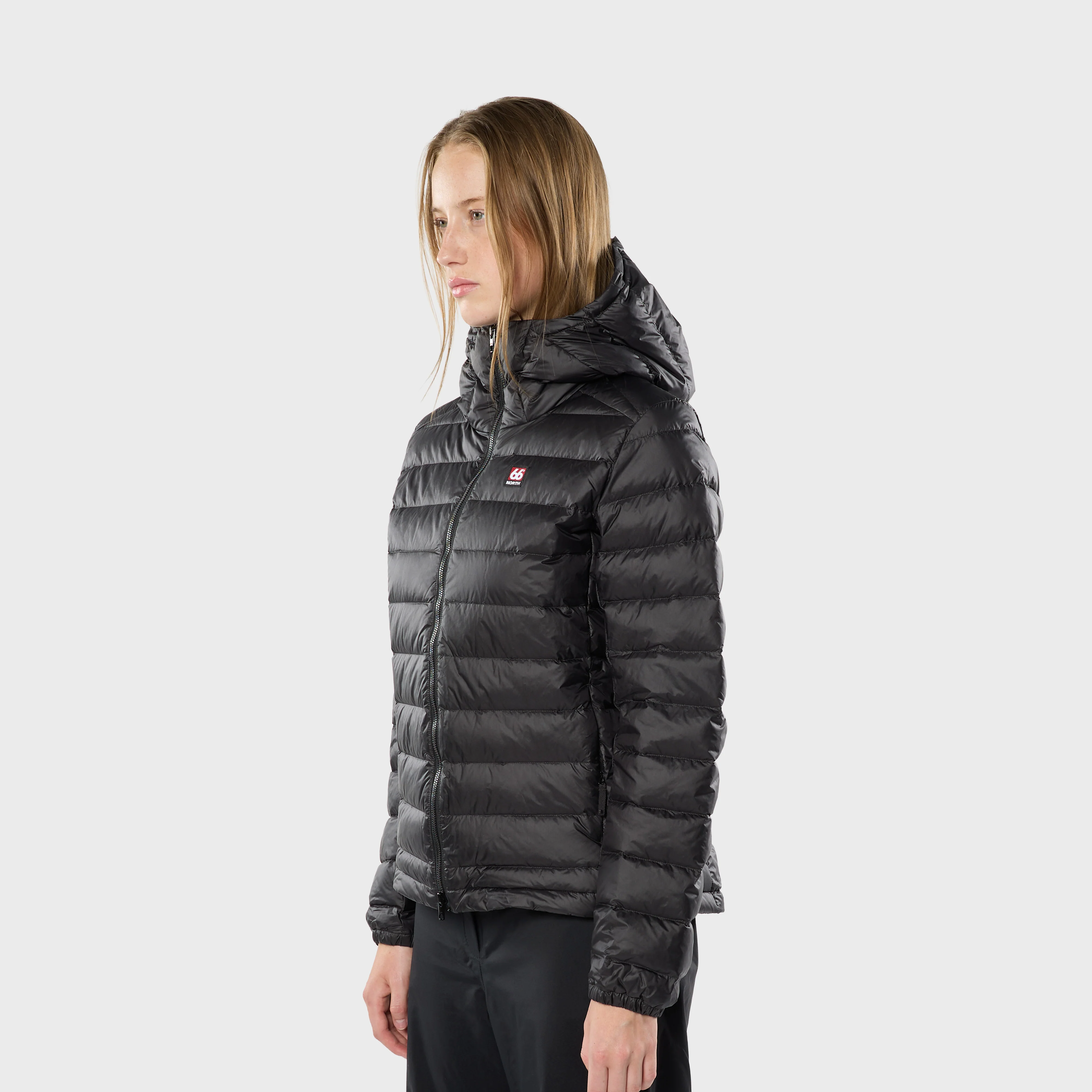 Woman's Keilir Hooded Down Jacket - Image 7