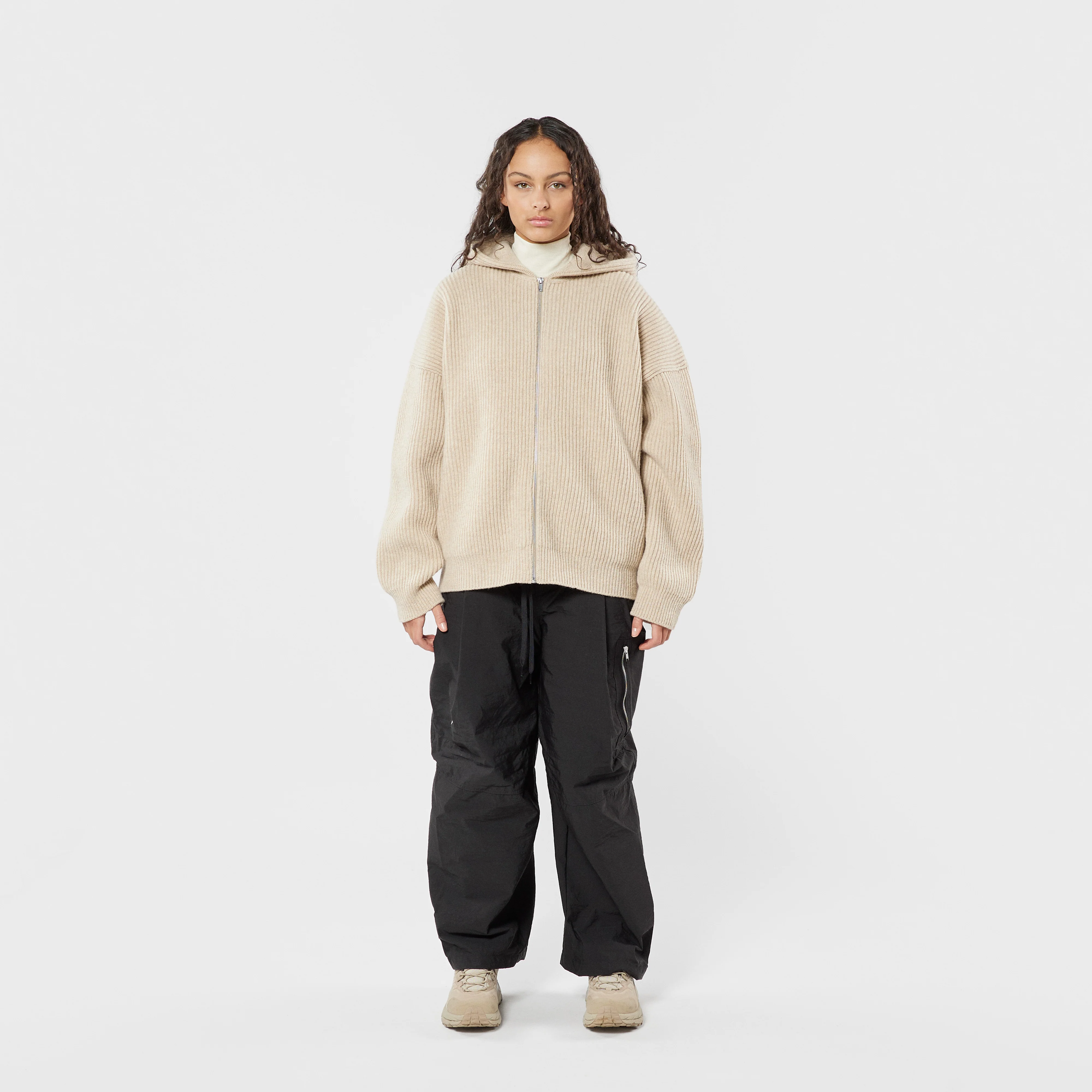 Vonarstræti Zipped Wool Hoodie - Image 13