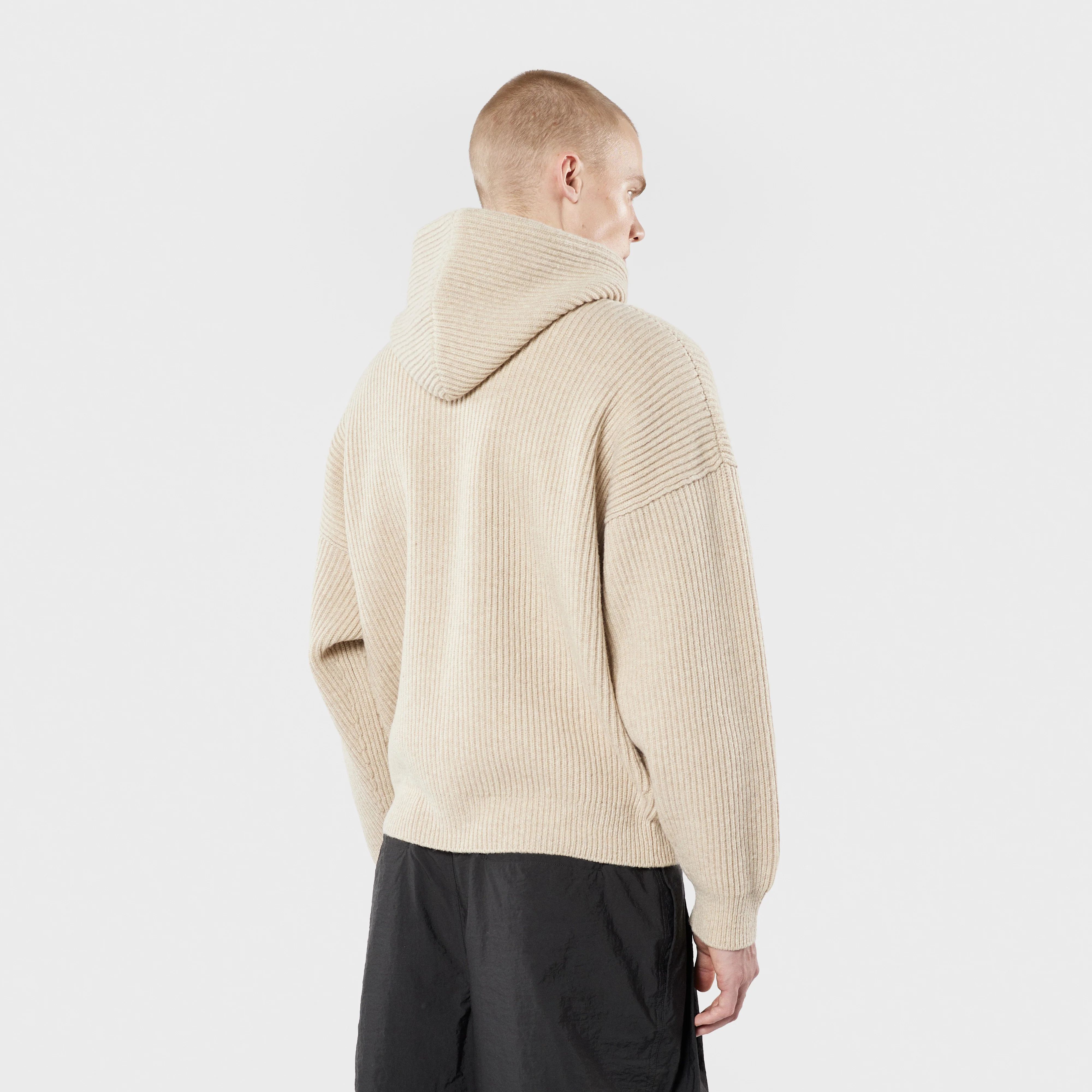 Vonarstræti Zipped Wool Hoodie - Image 8