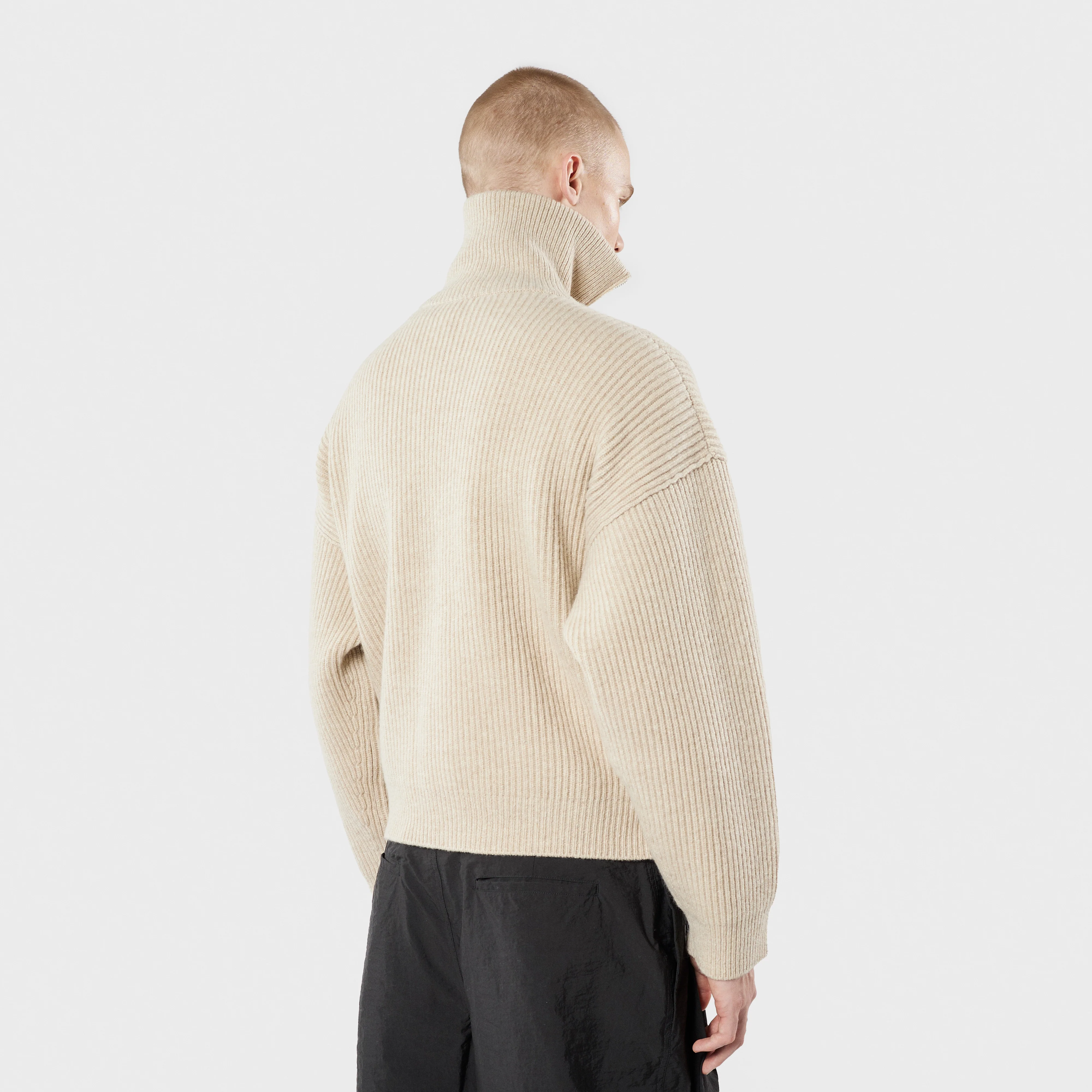 Vonarstræti Zipped Wool Sweater - Image 10