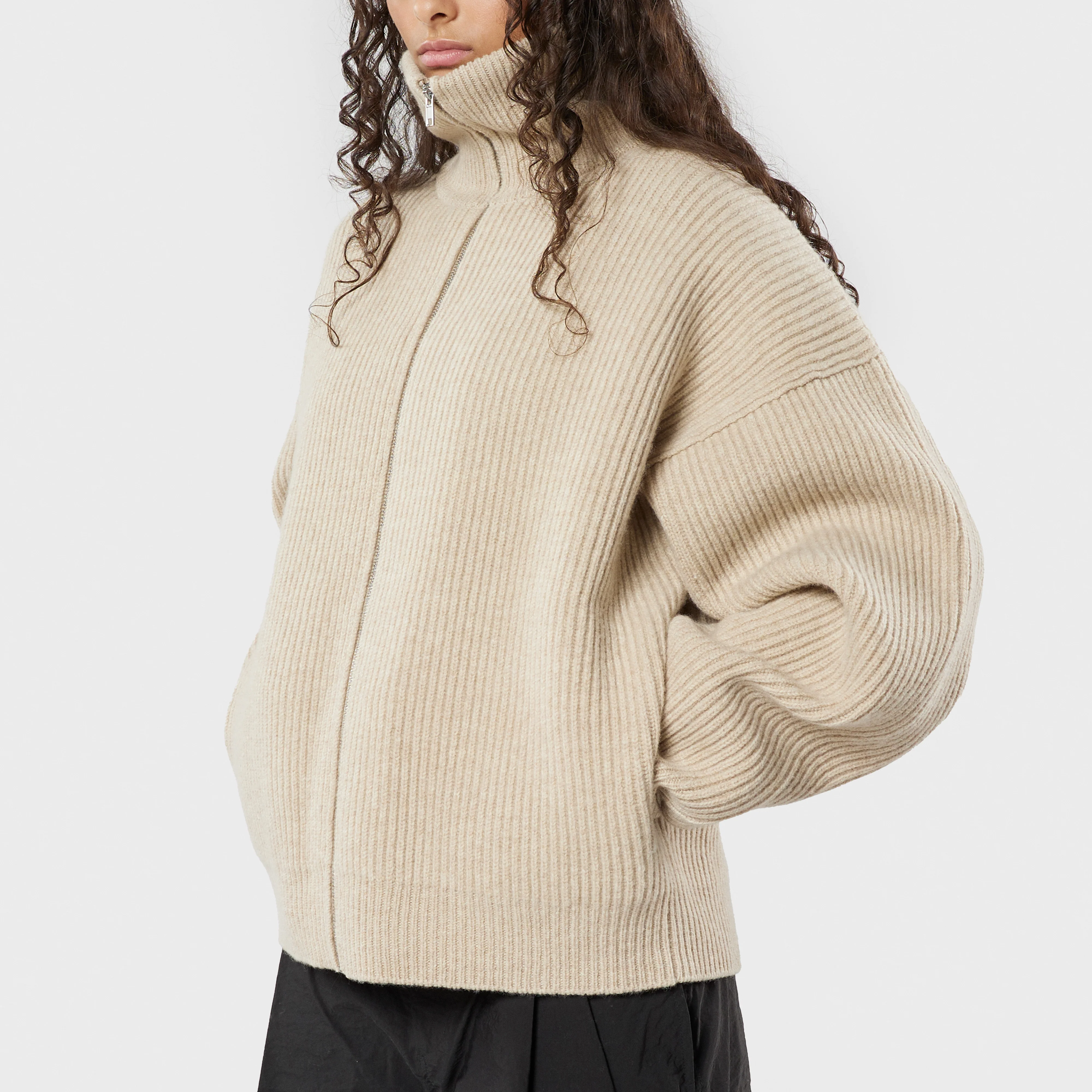Vonarstræti Zipped Wool Sweater - Image 6